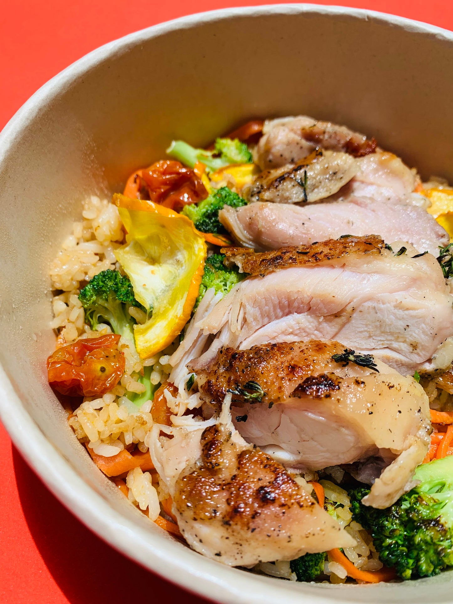 Stir fry de Arroz y Pollo